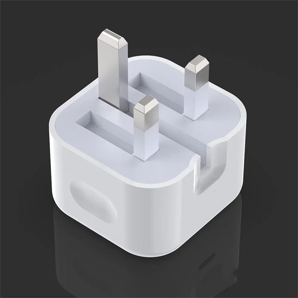 Fast USB C Power Adapter UK Plug 20W 25W iPhone Samsung