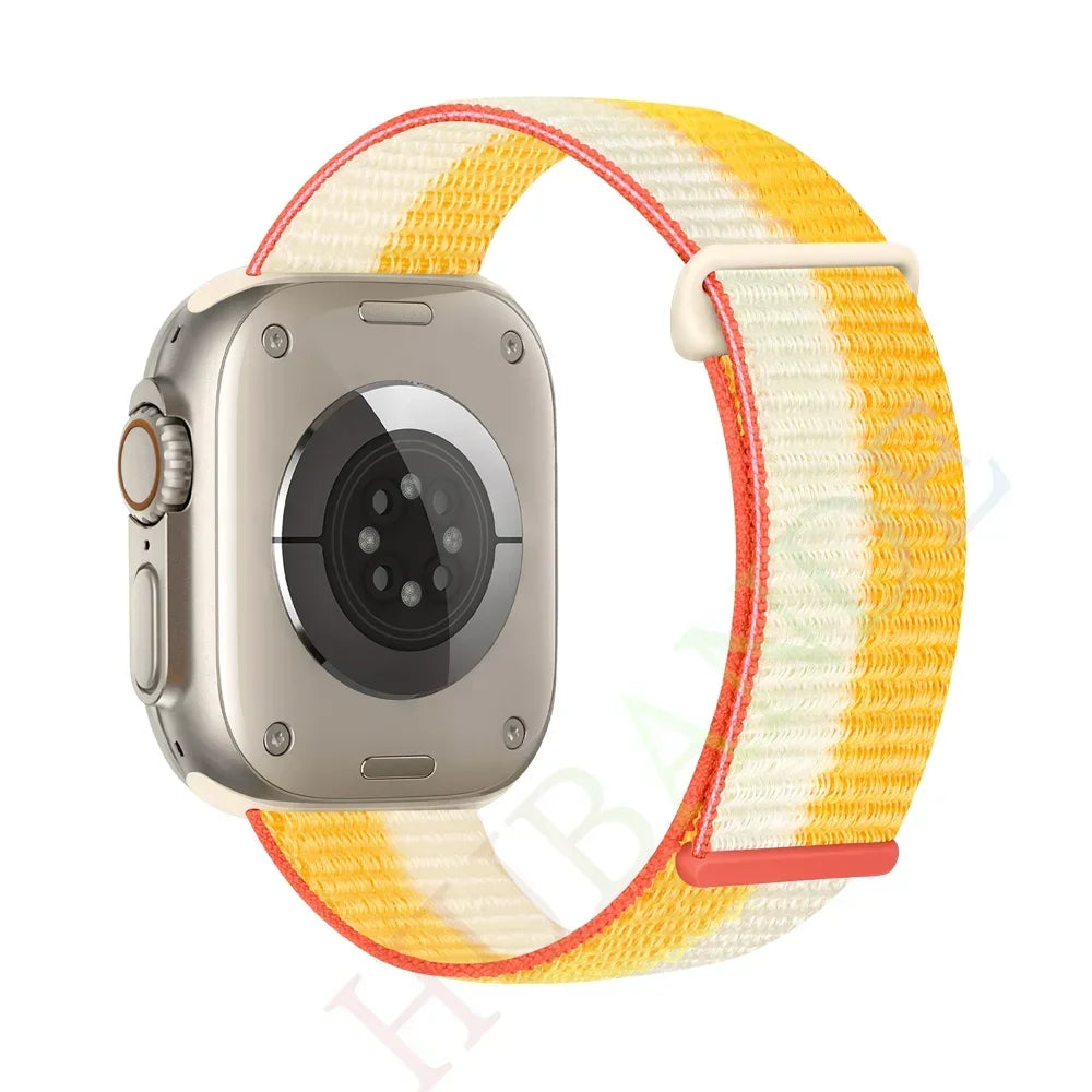 Nylon Loop Strap for Apple Watch Band 46mm 40mm 44mm 45mm 42mm 41mm 38mm Smart Belt Bracelet for IWatch Ultra 49mm 8/7/6/SE/5/4