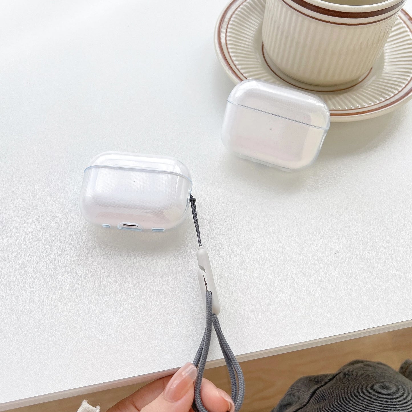 Ultimate AirPods Protection: Clear Charging Case with Shockproof Design