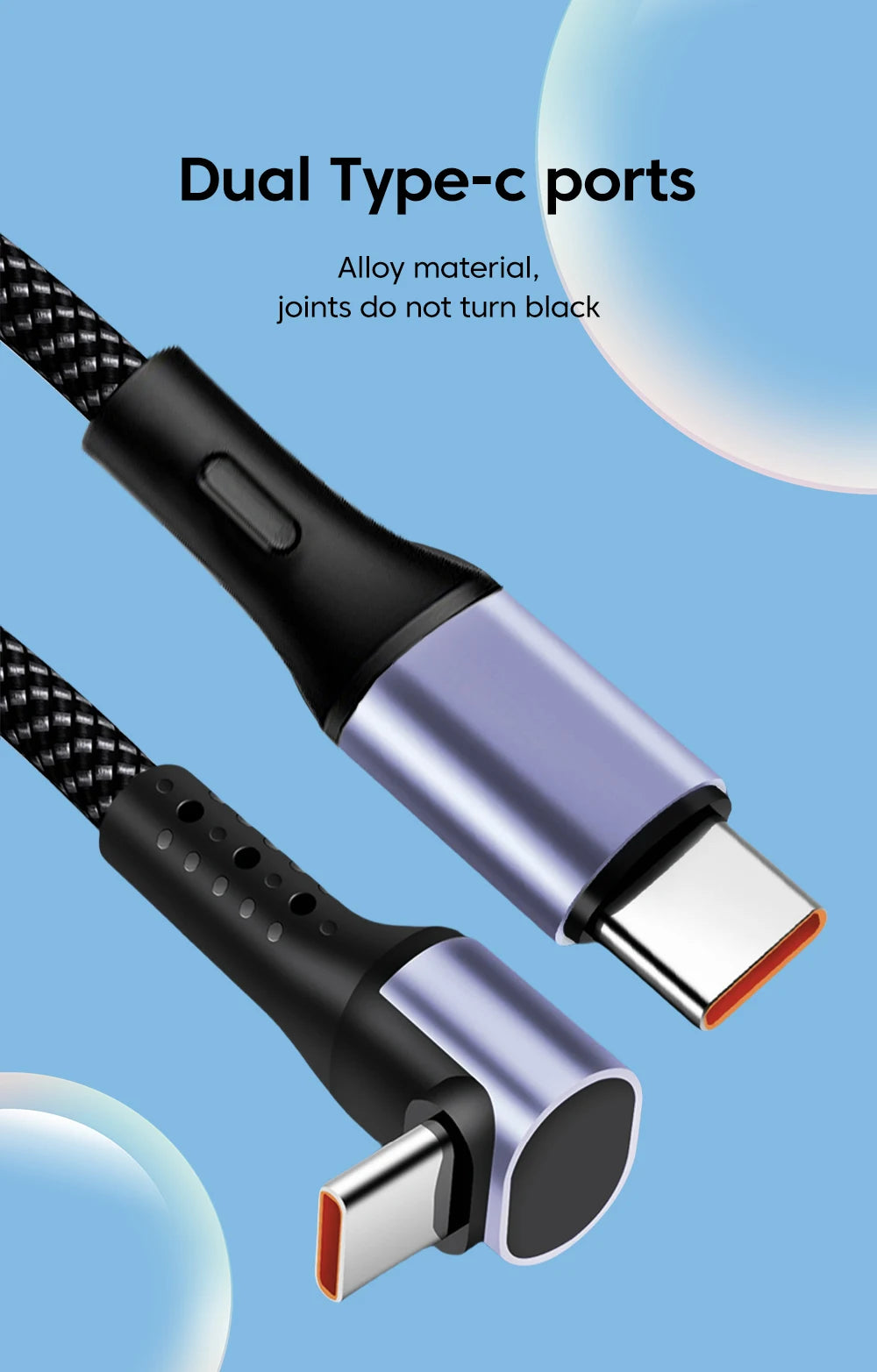 15CM 30CM Short Elbow Type C to USB C Cable Fast Charging For Iphone16 15 Xiaomi Samsung Huawei Power BanK USB Type C Data Cable