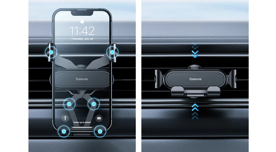 Baseus Phone Holder for Car Air Vent | Flexible Phone Stand
