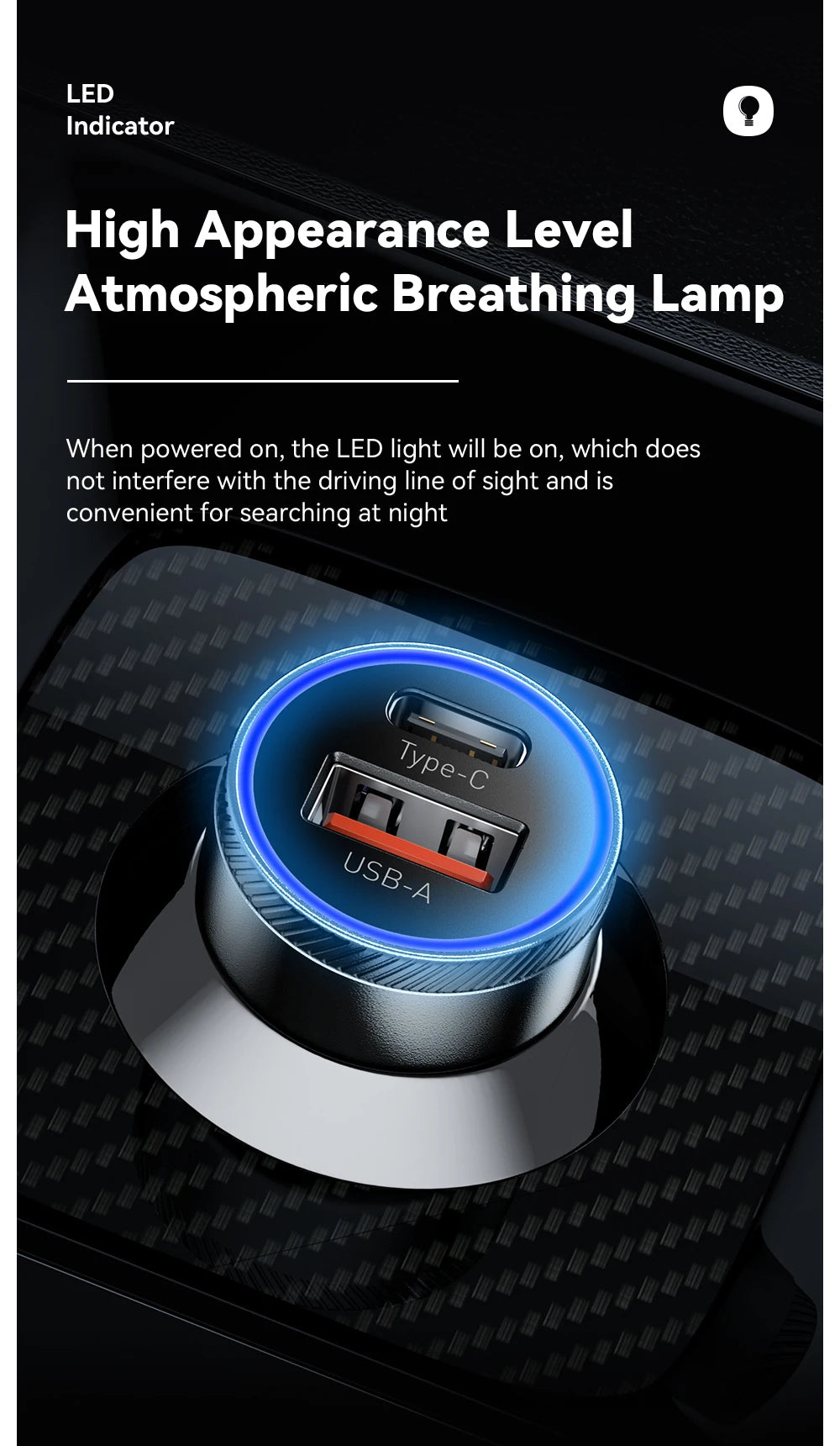 Essager 54W USB Car Charger | Fast Charging for iPhone