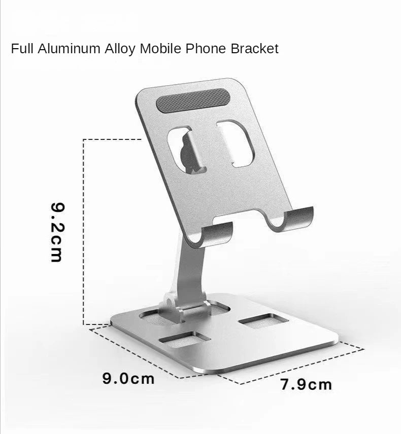 Universal Aluminum Foldable Mobile Phone Stand Holder – Compatible with Smartphones