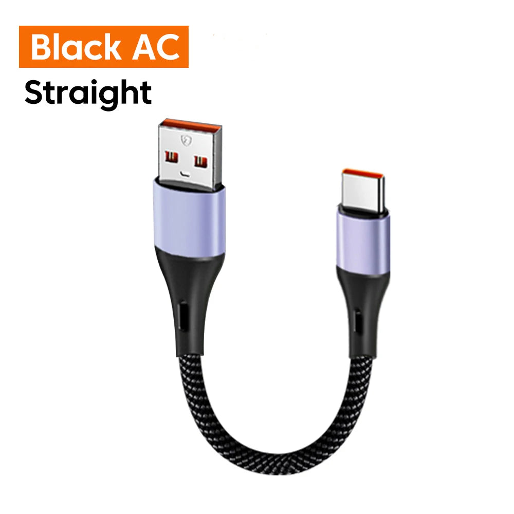 15CM 30CM Short Elbow Type C to USB C Cable Fast Charging For Iphone16 15 Xiaomi Samsung Huawei Power BanK USB Type C Data Cable