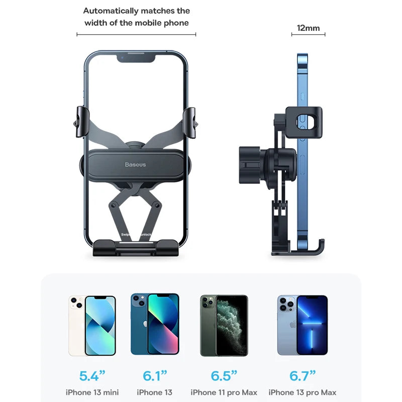 Baseus Phone Holder for Car Air Vent | Flexible Phone Stand