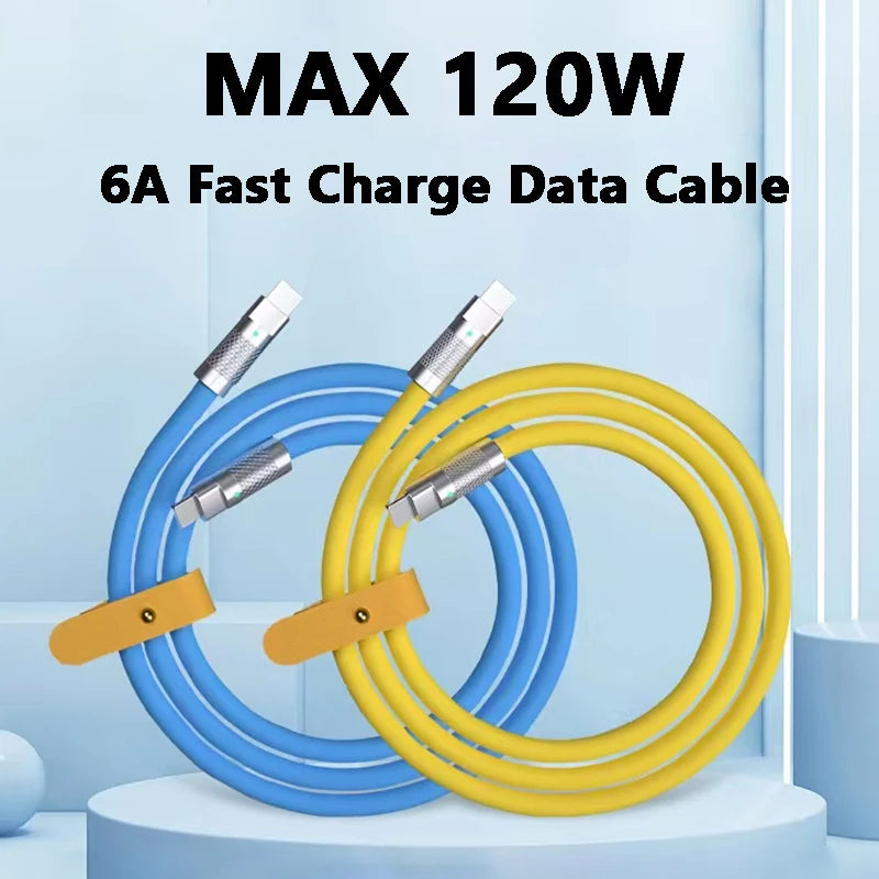 120W USB-C to USB-C Cable PD Type-C Charger Fast Charge