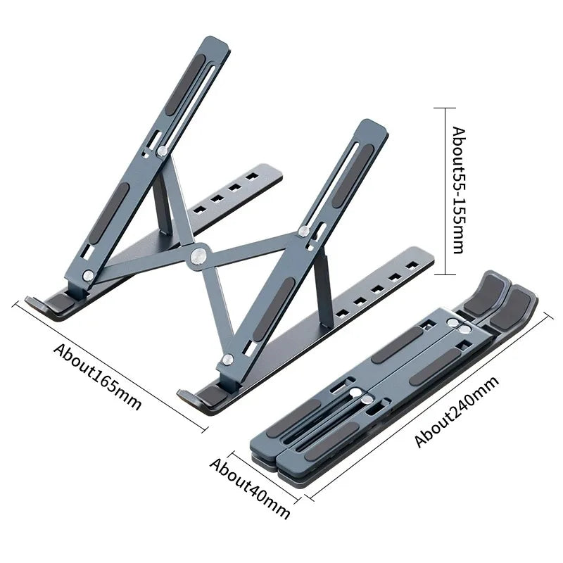 Foldable Laptop Stand Adjustable Portable Notebook Bracket Support