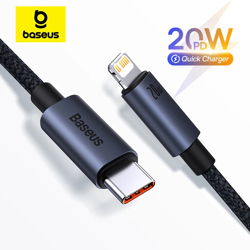 Baseus USB Cable For iPhone | Fast Charging Type C to Lightning