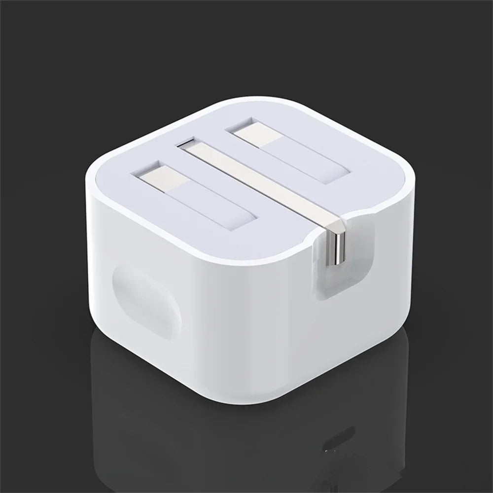 Fast USB C Power Adapter UK Plug 20W 25W iPhone Samsung