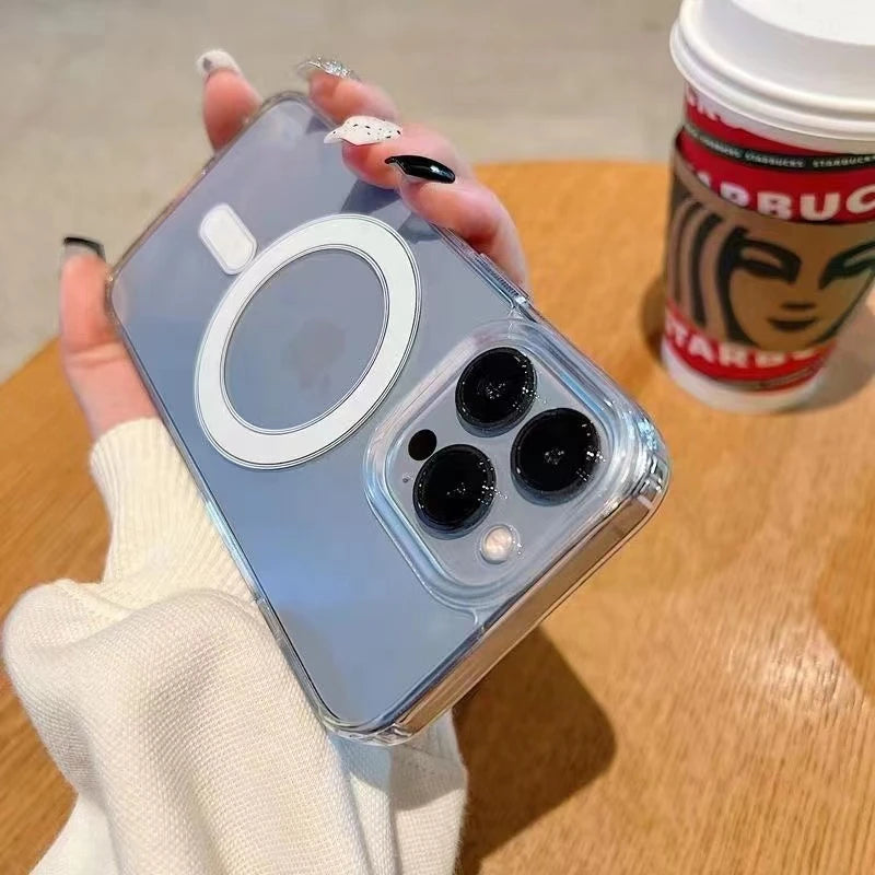 Original Clear MagSafe Magnetic iPhone Wireless Charging Case