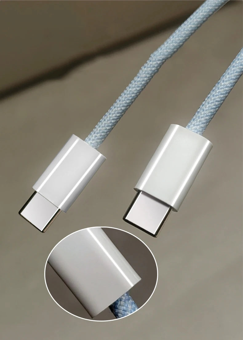 USB-C Type C Cable 60W Fast Charging iPhone Huawei Samsung