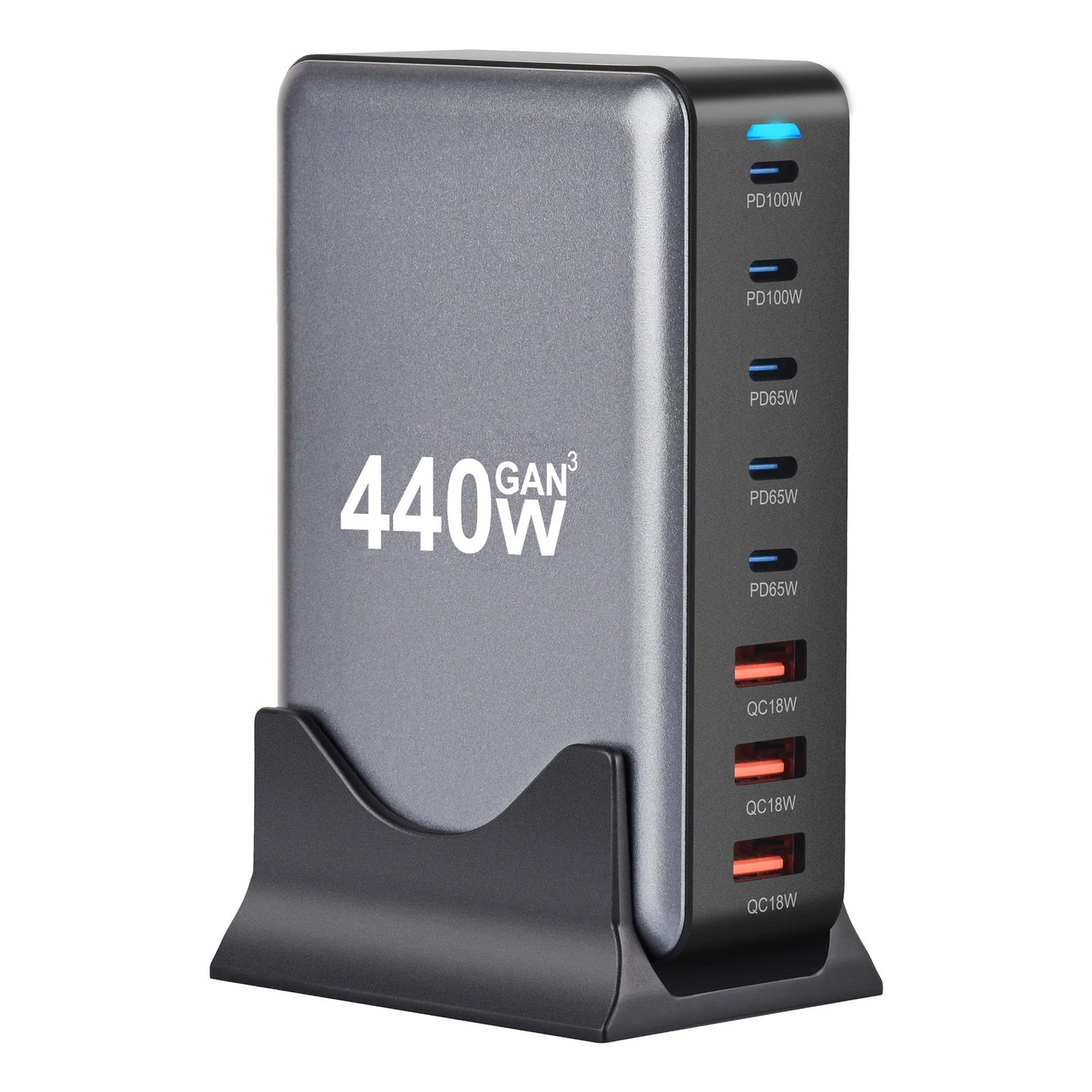 440W GaN USB C 8-Port PD Charger Fast For iPhone16 15