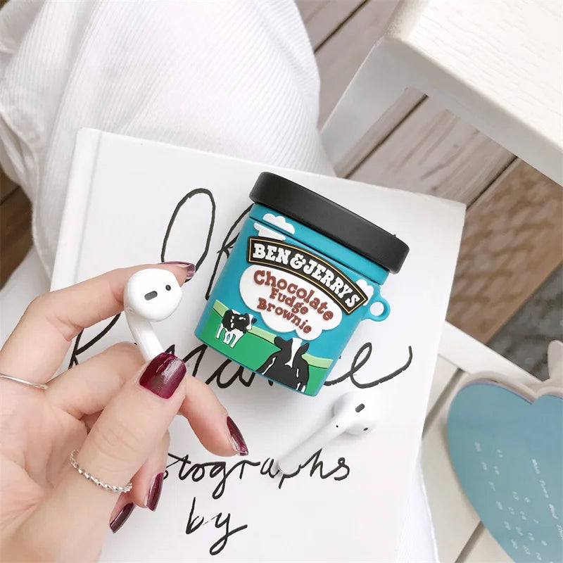 AirPods Case 3D Snacks Sugar Drinks Creative Earphone