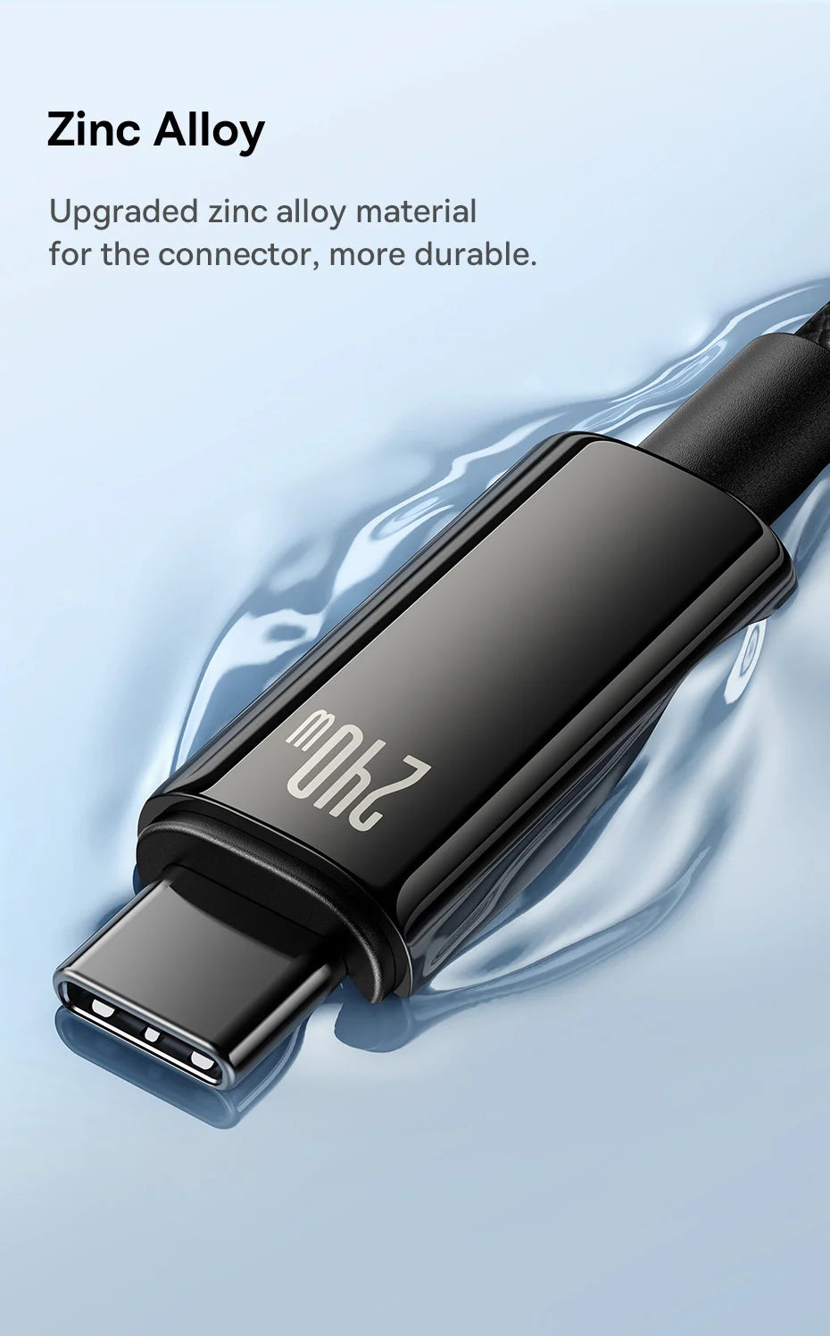 Baseus PD 240W Fast USB-C Cable For iPhone 16 MacBook iPad