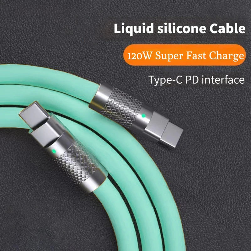 120W USB-C to USB-C Cable PD Type-C Charger Fast Charge
