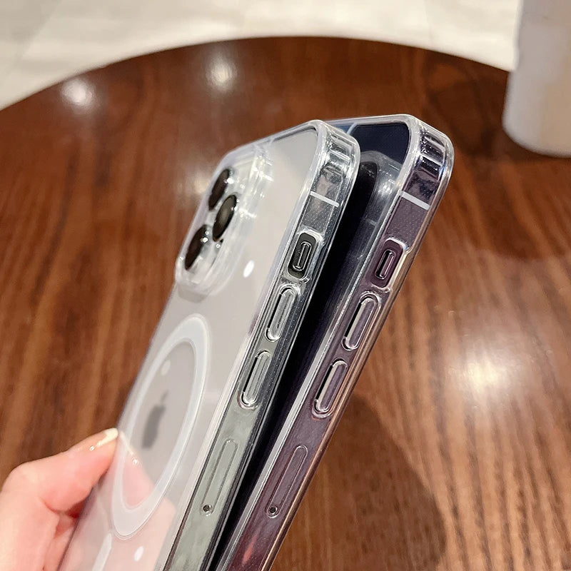 For MagSafe Magnetic Clear iPhone Case | Shockproof Cover