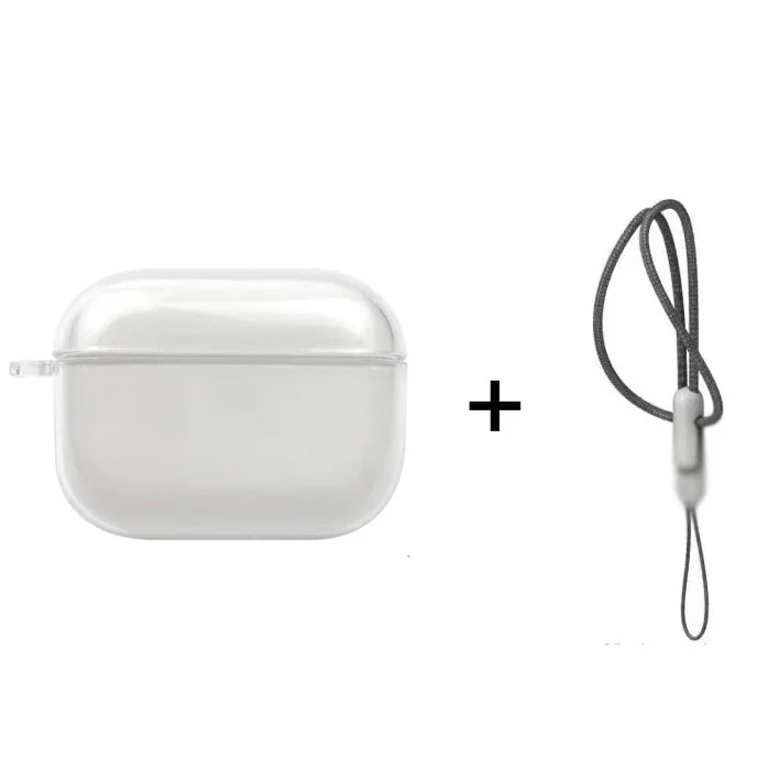Ultimate AirPods Protection: Clear Charging Case with Shockproof Design