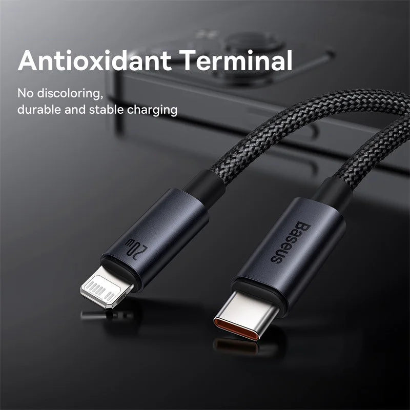 Baseus USB Cable For iPhone | Fast Charging Type C to Lightning