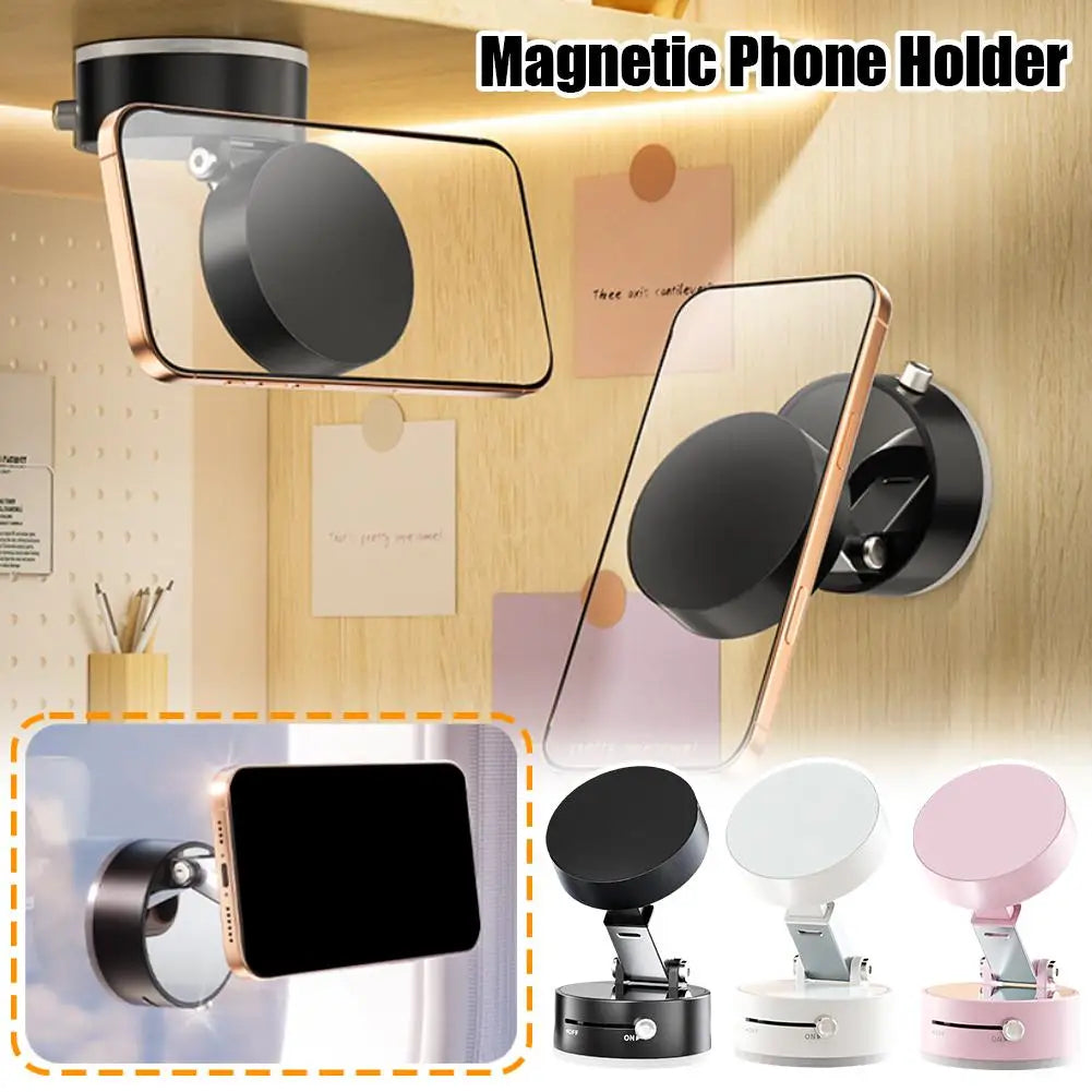 Double Sided Suction Cup Magnetic Phone Holder Lazy Multi-functional