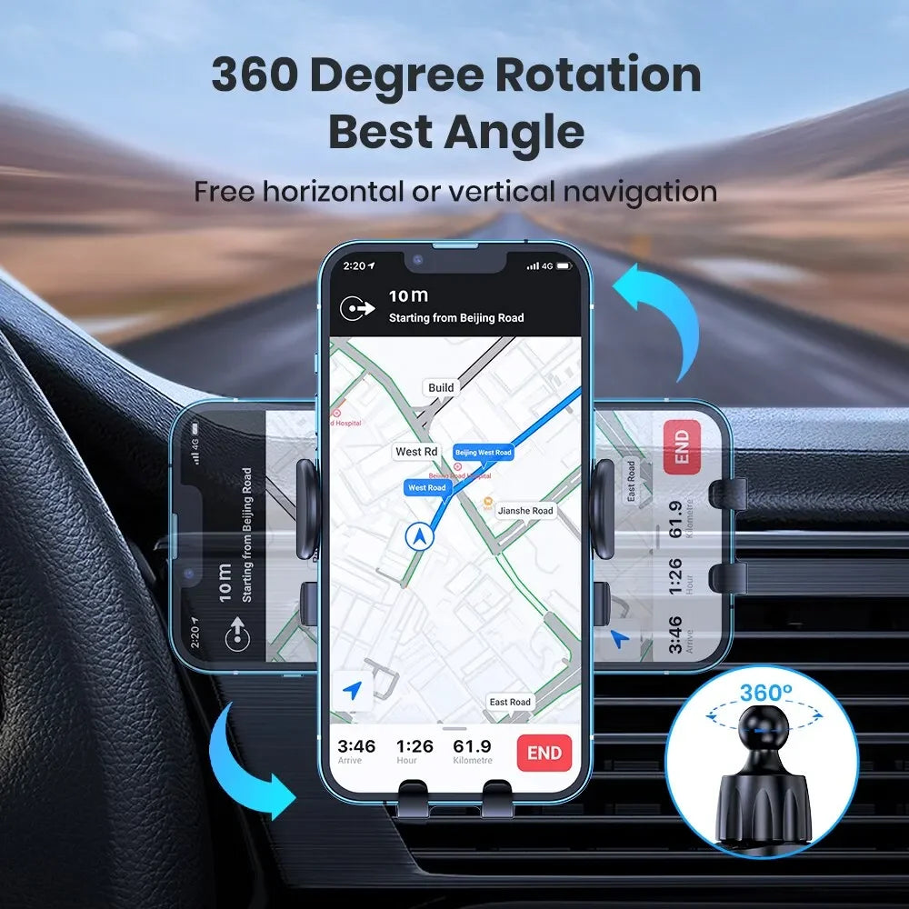 Mobile Phone Holder for Car Air Outlet Gravity Sensor Stand