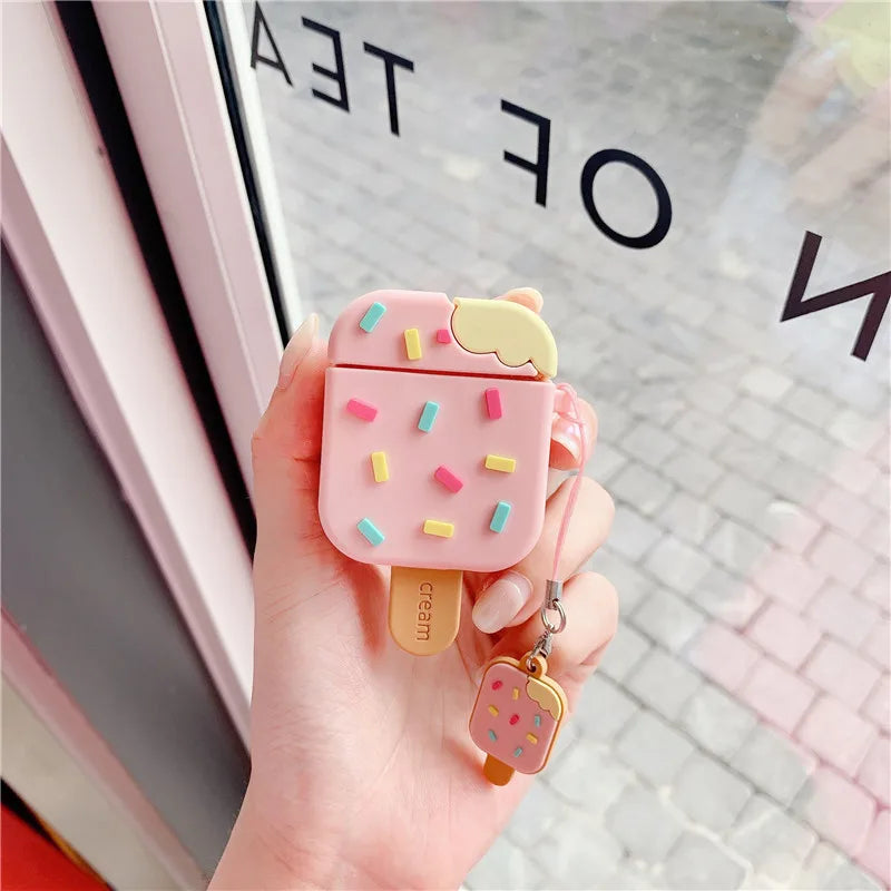 AirPods Case 3D Snacks Sugar Drinks Creative Earphone
