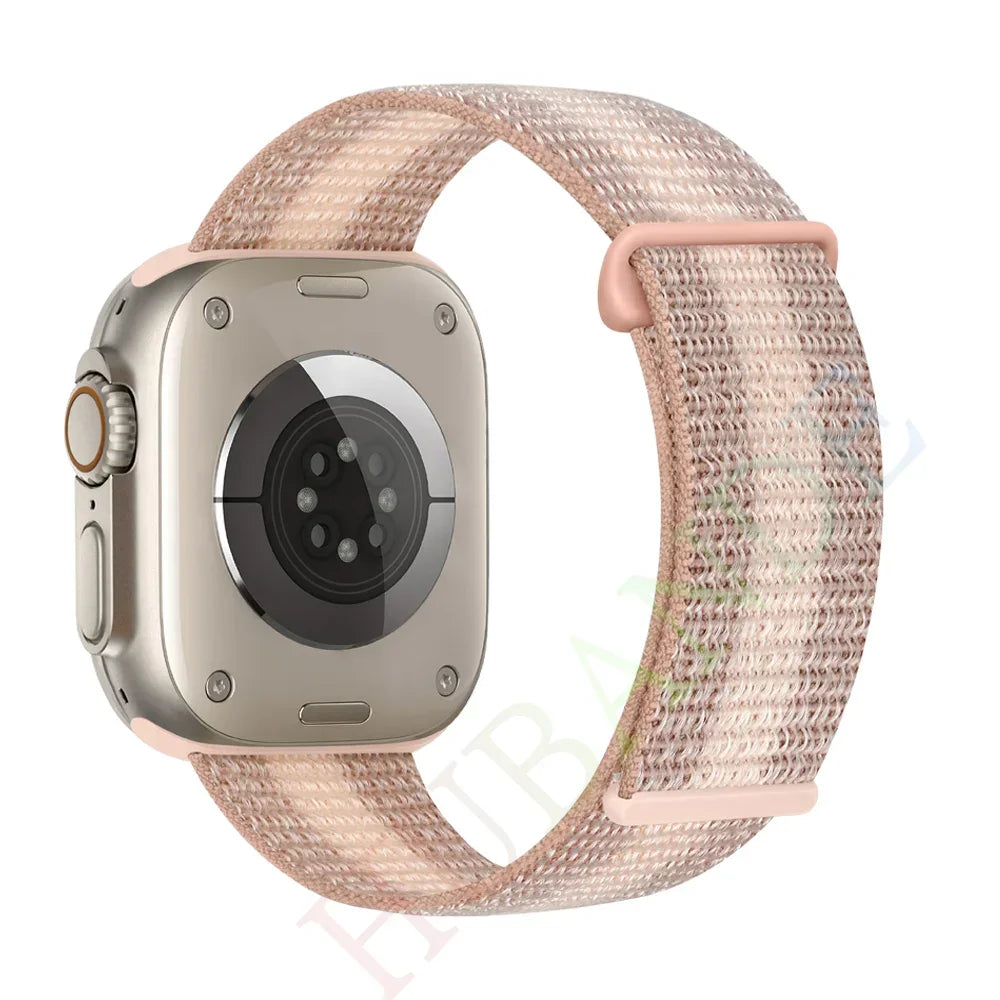 Nylon Loop Strap for Apple Watch Band 46mm 40mm 44mm 45mm 42mm 41mm 38mm Smart Belt Bracelet for IWatch Ultra 49mm 8/7/6/SE/5/4