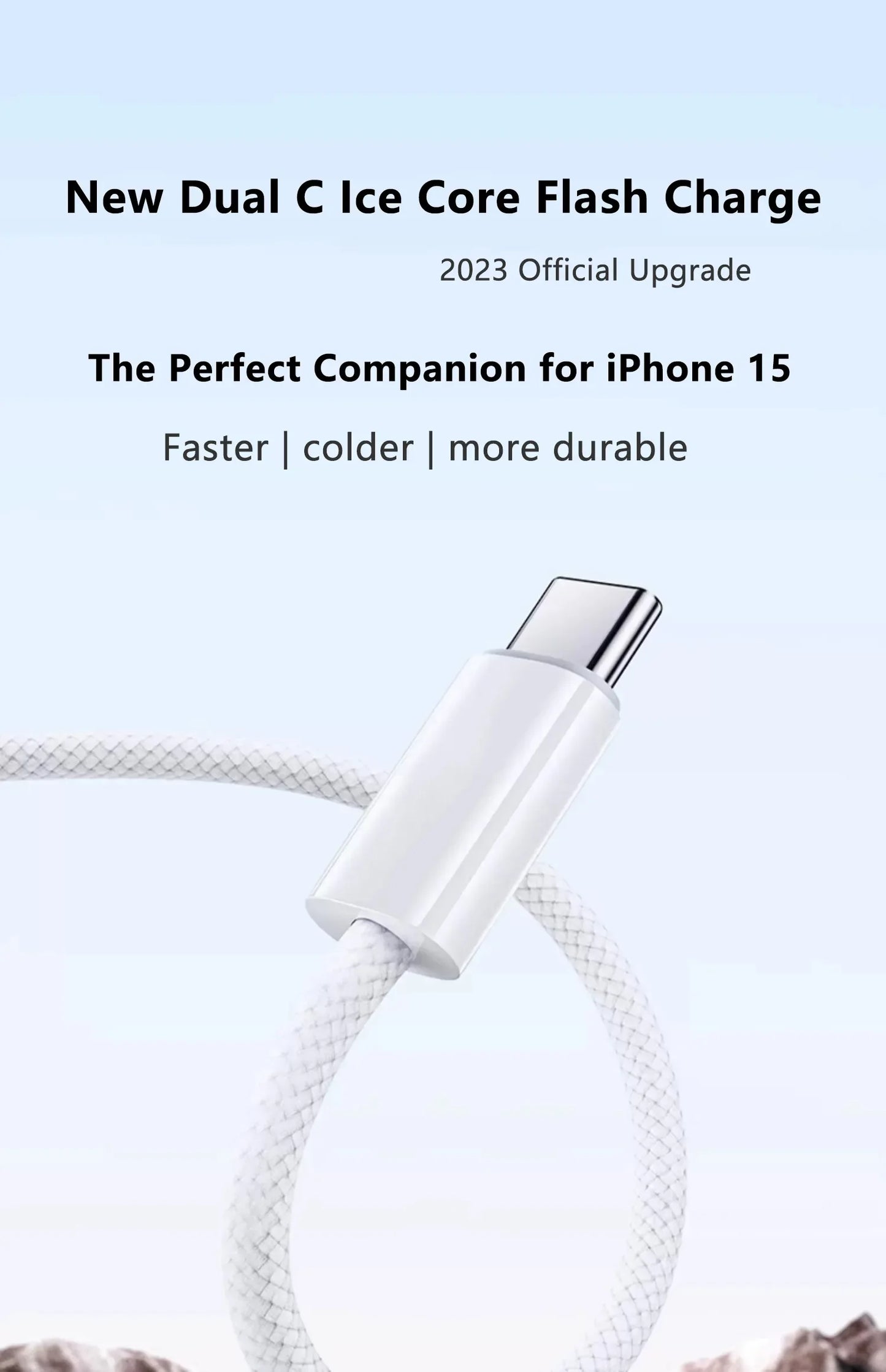 Original USB-C Cable For iPhone Fast Charging Type C Cable