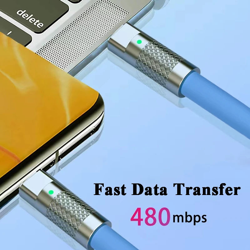 120W USB-C to USB-C Cable PD Type-C Charger Fast Charge