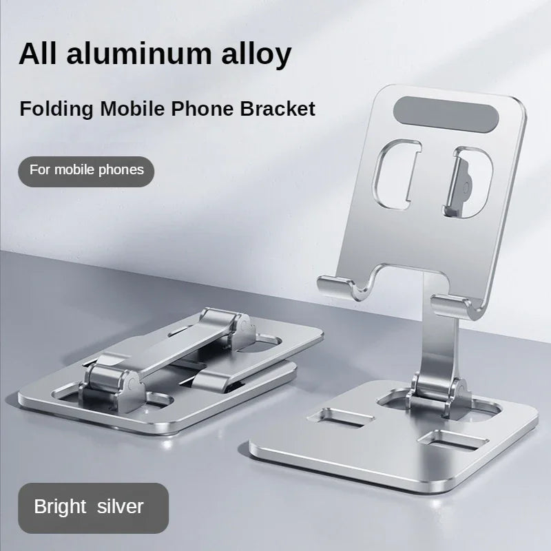 Universal Aluminum Foldable Mobile Phone Stand Holder – Compatible with Smartphones