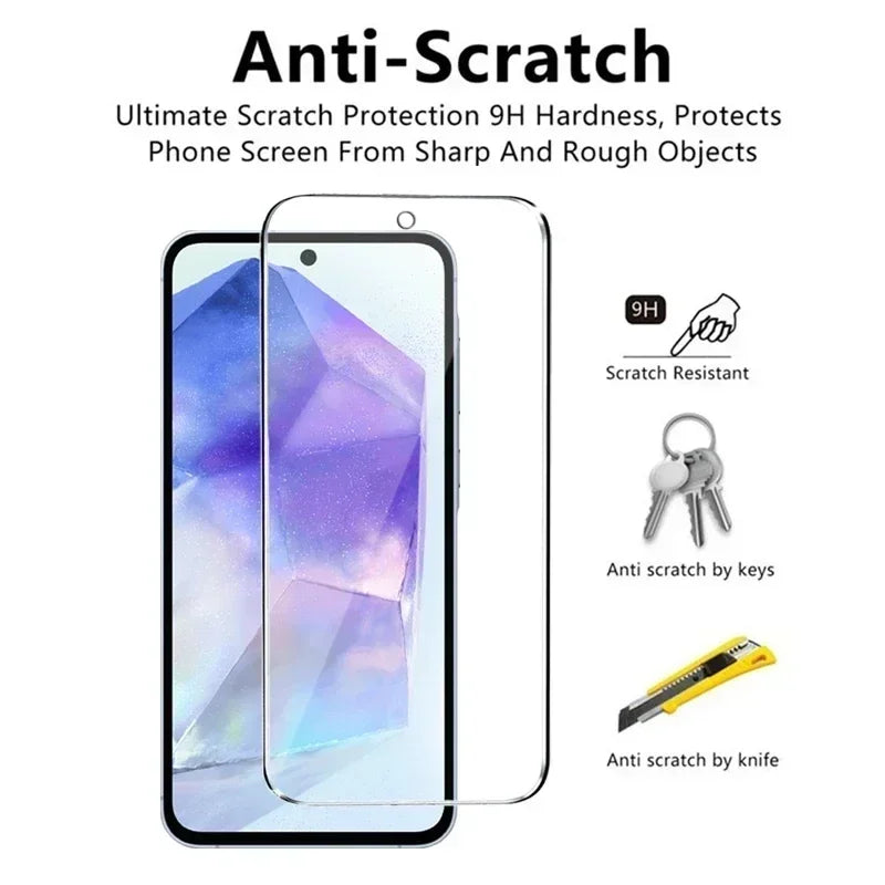 5Pcs Tempered Glass Samsung Screen Protector