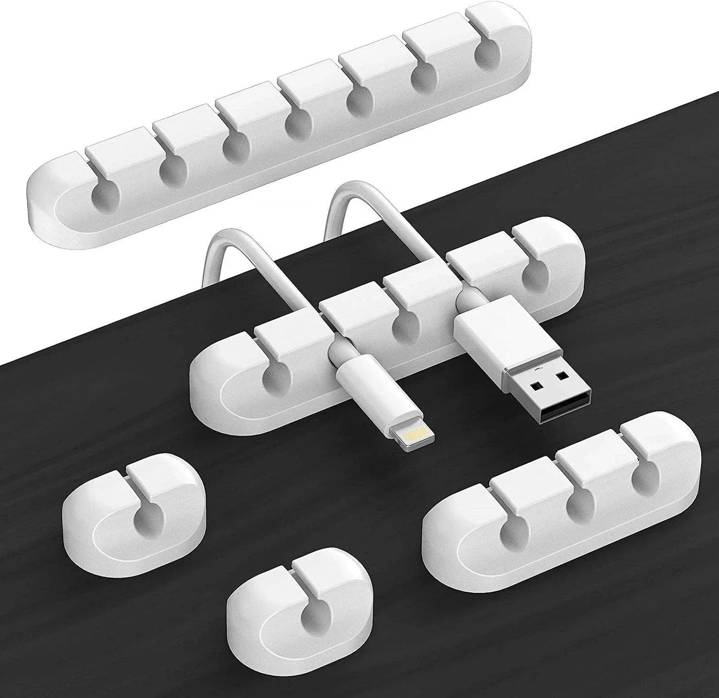 VIKEFON Cable Organizer Wire Holder Clips Desk Management