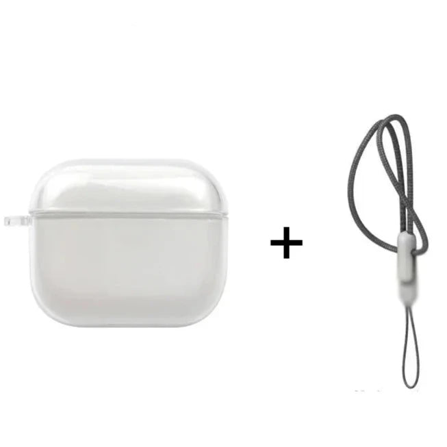 Ultimate AirPods Protection: Clear Charging Case with Shockproof Design