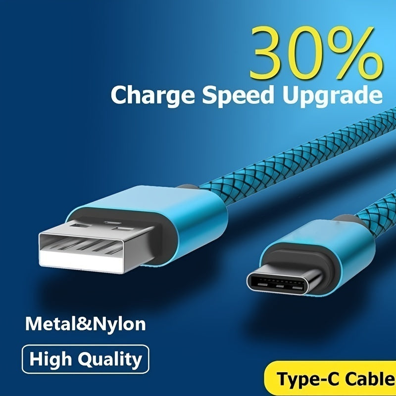 USB Type C cable for fast and safe charging is suitable for, Redmi, OnePlus mobile phone charging cables, with a length of 1m/2m/3m
