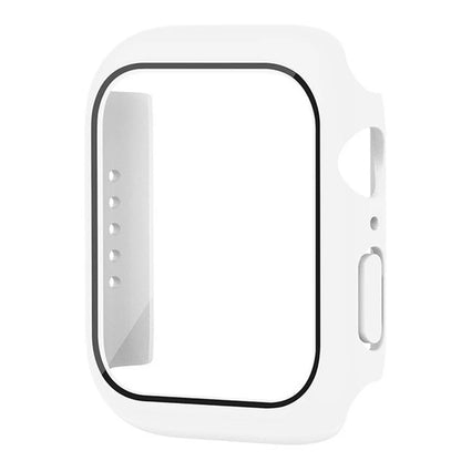 Glass+Cover For Apple Watch case 9 8 7 6 SE 5 iWatch Accessorie Screen Protector Apple watch serie 44mm 40mm 41mm 45mm 42mm 38mm