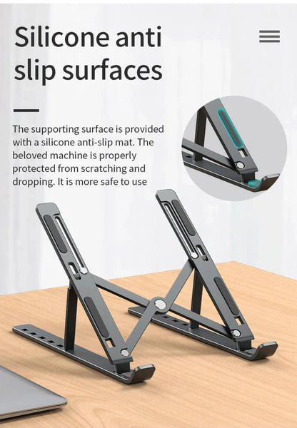 Foldable Laptop Stand Adjustable Portable Notebook Bracket Support