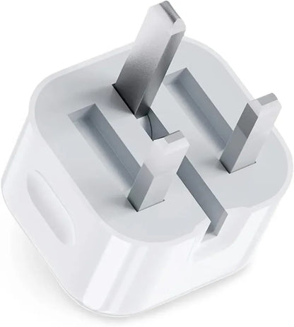 Fast USB C Power Adapter UK Plug 20W 25W iPhone Samsung