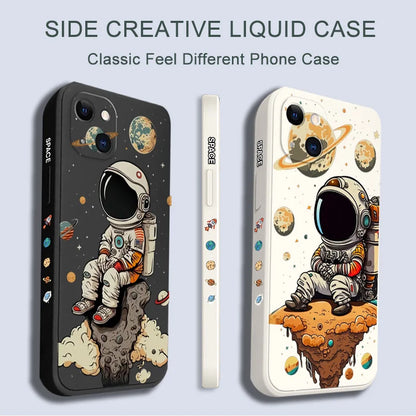 Saturn Cute Astronaut Phone Case