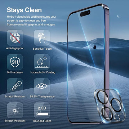 HD Screen Protection Tempered Glass For iPhone