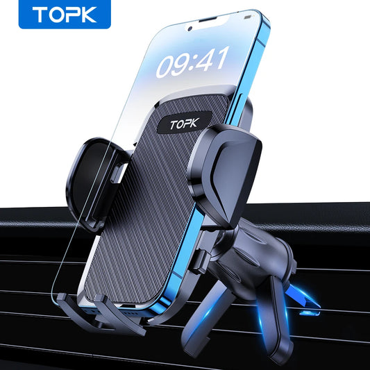 TOPK Car Magnet Phone Mount Flexible Holder for Car Air Vent