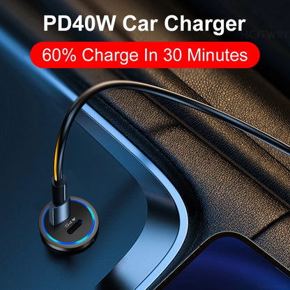 66W USB Car Charger | Wireless Fast Charging Adapter