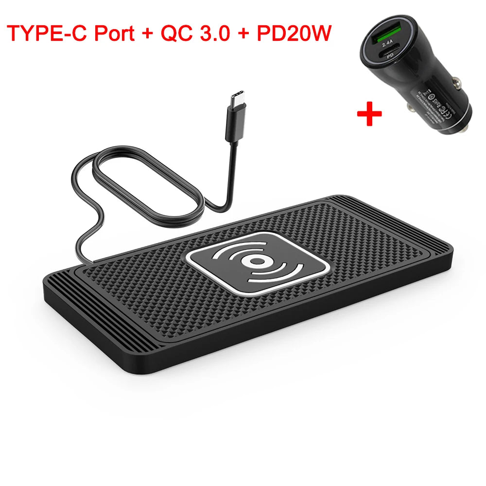Car Wireless Charging Pad | Fast Wireless Charger for iPhone