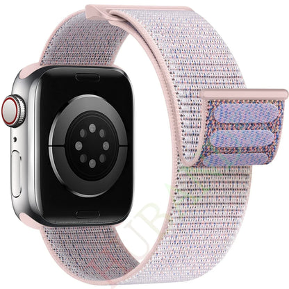 Nylon Loop Strap for Apple Watch Band 46mm 40mm 44mm 45mm 42mm 41mm 38mm Smart Belt Bracelet for IWatch Ultra 49mm 8/7/6/SE/5/4
