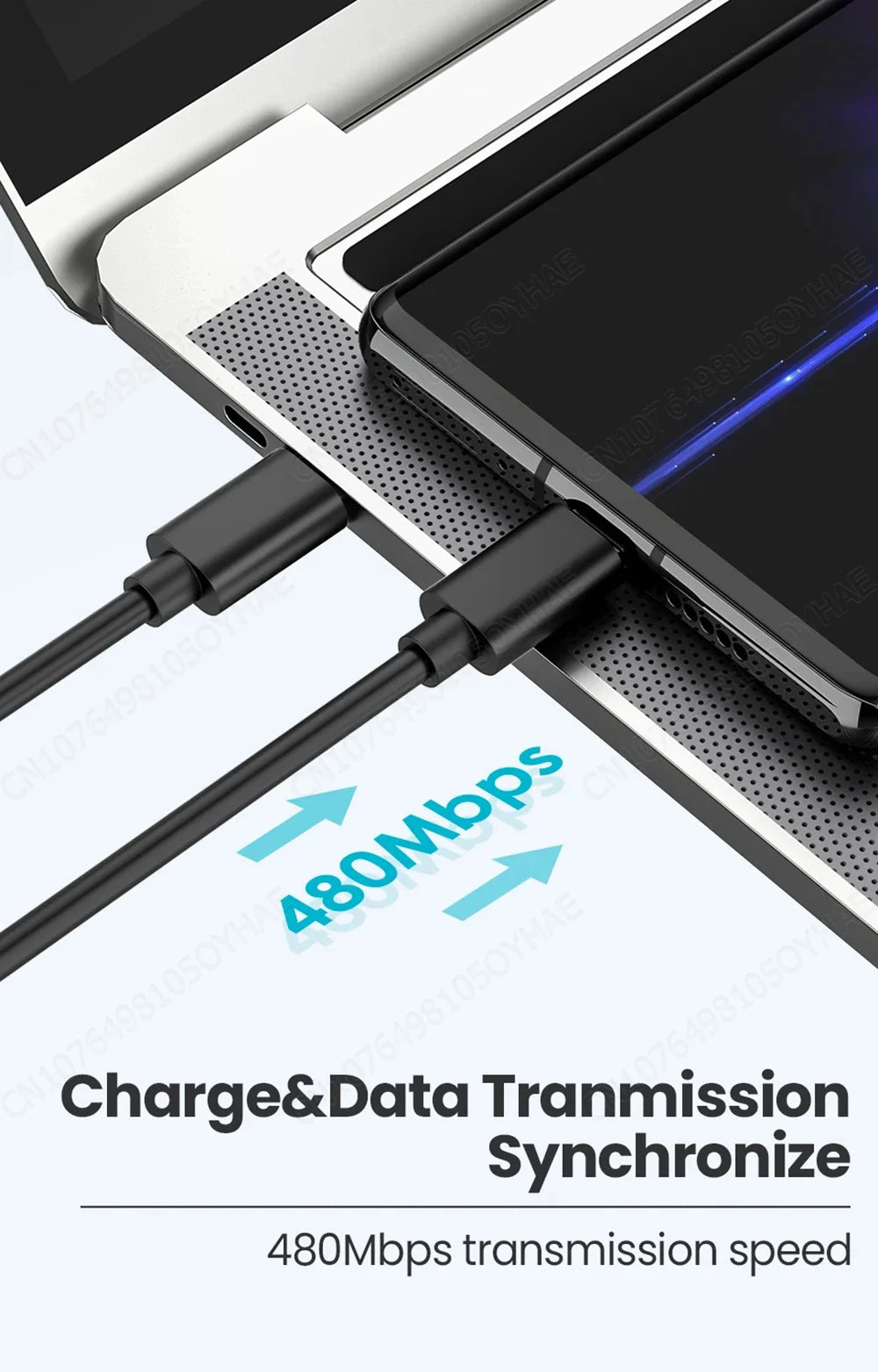 Type C to Micro USB Cable USB Type-C Adapter Fast Charger