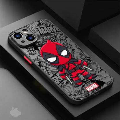 Cartoon Marvel Groot Spiderman Shockproof iPhone Armor Case
