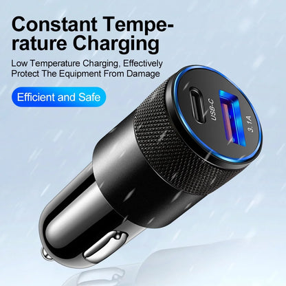 66W USB Car Charger | Wireless Fast Charging Adapter