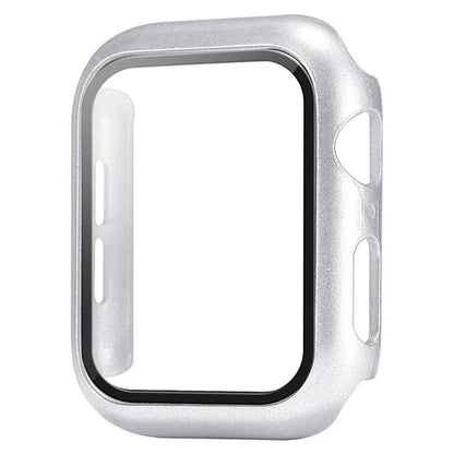 Glass+Cover For Apple Watch case 9 8 7 6 SE 5 iWatch Accessorie Screen Protector Apple watch serie 44mm 40mm 41mm 45mm 42mm 38mm