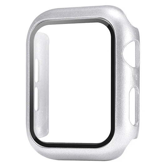 Glass+Cover For Apple Watch case 9 8 7 6 SE 5 iWatch Accessorie Screen Protector Apple watch serie 44mm 40mm 41mm 45mm 42mm 38mm