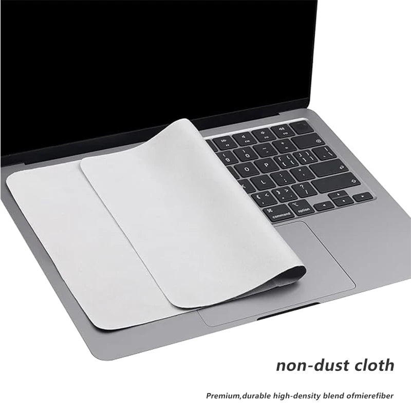Microfiber Laptop Cleaner Cloth & MacBook Keyboard Cover Kit