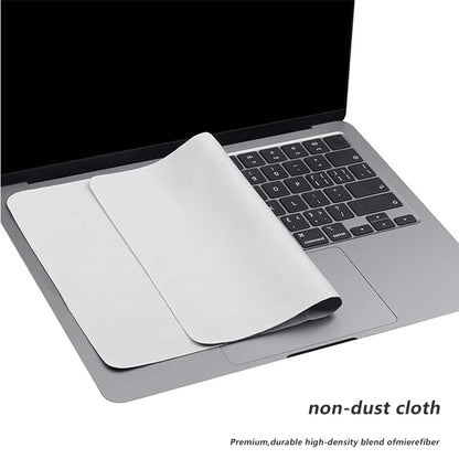 Microfiber Laptop Cleaner Cloth & MacBook Keyboard Cover Kit