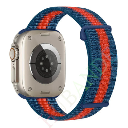 Nylon Loop Strap for Apple Watch Band 46mm 40mm 44mm 45mm 42mm 41mm 38mm Smart Belt Bracelet for IWatch Ultra 49mm 8/7/6/SE/5/4